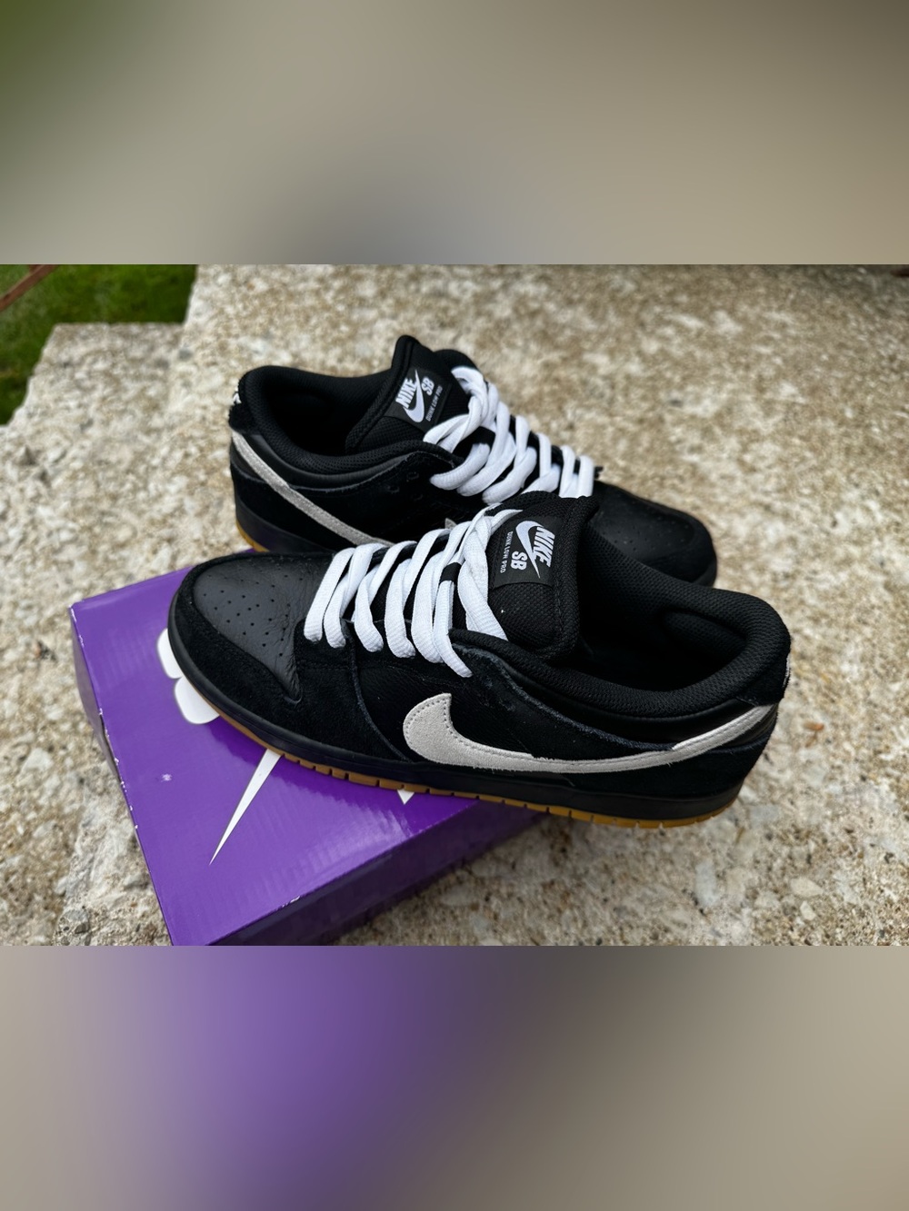 Nike Dunk Low Pro SB “Black White Gum”